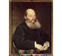 WYKUJMYTO Retro Picture Artwork Painting Art Wall Posters Portrait of the Poet Afanasy Afanasievich Fet by Ilya Efimovich Repin Canvas Art Paintings for Home Decor 60x90cm
