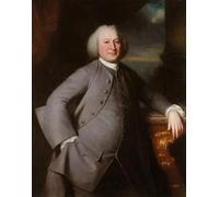 WYKUJMYTO Retro Picture Artwork Painting Art Wall Posters Portrait of William Gillison of Melling by George Romney Canvas Art Paintings for Home Decor 60x90cm