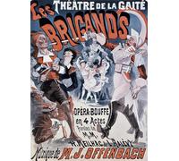 WYKUJMYTO Retro Picture Artwork Painting Art Wall Posters Poster for Les Brigands by Jules Cheret Canvas Art Paintings for Office Decor 60x90cm