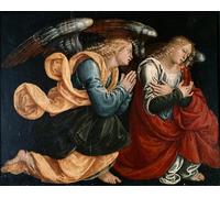 WYKUJMYTO Retro Picture Artwork Painting Art Wall Posters Praying Angels by Famous Artist Canvas Art Paintings for Office Decor 60x90cm