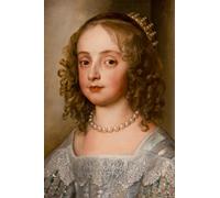 WYKUJMYTO Retro Picture Artwork Painting Art Wall Posters Princess Mary Stuart by Anthony Van Dyck Canvas Art Paintings for Office Decor 60x90cm