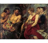 WYKUJMYTO Retro Picture Artwork Painting Art Wall Posters Return Home From the Hunt by Peter Paul Rubens Canvas Art Paintings for Office Decor 60x90cm