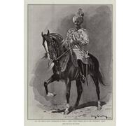 WYKUJMYTO Retro Picture Artwork Painting Art Wall Posters Sir Pertab Singh Maharajah of Idar a Great Indian One of the Coronation Guests by John Charlton Canvas Art Paintings for Home Decor 60x90cm