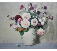 WYKUJMYTO Retro Picture Artwork Painting Art Wall Posters Spring Bouquet by Lucien-victor Guirand De Scévola Canvas Art Paintings for Office Decor 60x90cm