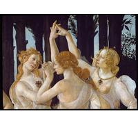 WYKUJMYTO Retro Picture Artwork Painting Art Wall Posters Spring. detail representing the three graces by Sandro Botticelli Canvas Art Paintings for Home Decor 60x90cm