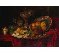 WYKUJMYTO Retro Picture Artwork Painting Art Wall Posters Still Life by Hermann Gottlieb Kricheldorf Canvas Art Paintings for Home Decor 60x90cm