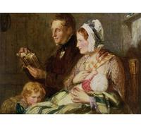 WYKUJMYTO Retro Picture Artwork Painting Art Wall Posters Study for the Presbyterian Catechism by Famous Artist Canvas Art Paintings for Home Decor 60x90cm