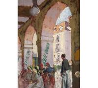 WYKUJMYTO Retro Picture Artwork Painting Art Wall Posters the Cafe Switzerland by Walter Richard Sickert Canvas Art Paintings for Home Decor 60x90cm