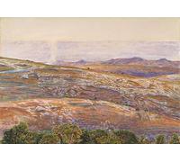 WYKUJMYTO Retro Picture Artwork Painting Art Wall Posters the Dead Sea From Siloam by William Holman Hunt Canvas Art Paintings for Home Decor 60x90cm