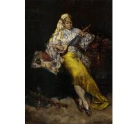 WYKUJMYTO Retro Picture Artwork Painting Art Wall Posters the Entertainer by Carolus-duran Canvas Art Paintings for Home Decor 60x90cm