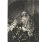 WYKUJMYTO Retro Picture Artwork Painting Art Wall Posters The great jewish bride, by Rembrandt van Rijn Canvas Art Paintings for Office Decor 60x90cm