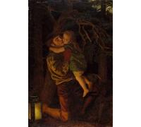 WYKUJMYTO Retro Picture Artwork Painting Art Wall Posters the Lost Child by Famous Artist Canvas Art Paintings for Office Decor 60x90cm