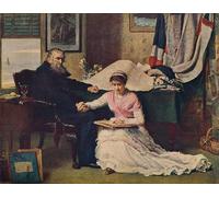 WYKUJMYTO Retro Picture Artwork Painting Art Wall Posters the North West Passage by John Everett Millais Canvas Art Paintings for Office Decor 60x90cm