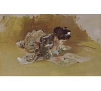 WYKUJMYTO Retro Picture Artwork Painting Art Wall Posters the Picture Book by Robert Frederick Blum Canvas Art Paintings for Home Decor 60x90cm