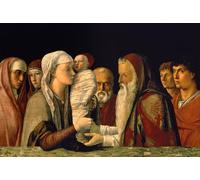 WYKUJMYTO Retro Picture Artwork Painting Art Wall Posters the Presentation of Jesus in the Temple by famous artist Canvas Art Paintings for Home Decor 60x90cm