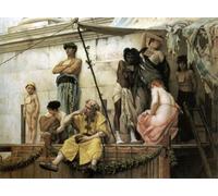 WYKUJMYTO Retro Picture Artwork Painting Art Wall Posters the Slave Market by Gustave Clarence Rodolphe Boulanger Canvas Art Paintings for Home Decor 60x90cm