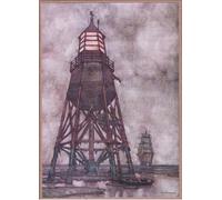 WYKUJMYTO Retro Picture Artwork Painting Art Wall Posters the Wise Lights by William Heath Robinson Canvas Art Paintings for Office Decor 60x90cm