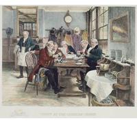 WYKUJMYTO Retro Picture Artwork Painting Art Wall Posters Toddy At the Cheshire Cheese Published by Walter Dendy Sadler Canvas Art Paintings for Home Decor 60x90cm