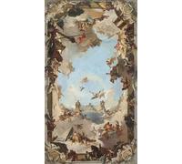 WYKUJMYTO Retro Picture Artwork Painting Art Wall Posters Wealth and of the Spanish Monarchy Under Charles Iii by Battista Tiepolo Canvas Art Paintings for Home Decor 60x90cm