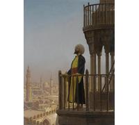 WYKUJMYTO Vintage Poster Abstract Wall Prints Pictures Wall Painting a Muezzin by Jean Leon Gerome Art Prints Painting for Home Decor 60x90cm