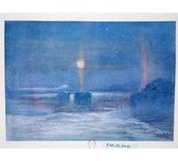 WYKUJMYTO Vintage Poster Abstract Wall Prints Pictures Wall Painting Antarctic Illustration From nimrod in the Antarctic by George Marston Art Prints Painting for Home Decor 60x90cm