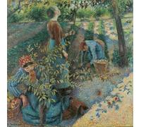 WYKUJMYTO Vintage Poster Abstract Wall Prints Pictures Wall Painting Apple Picking by Camille Jacob Pissarro Art Prints Painting for Home Decor 60x90cm