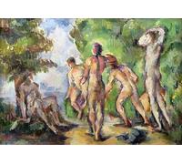 WYKUJMYTO Vintage Poster Abstract Wall Prints Pictures Wall Painting Bathers by Paul Cézanne Art Prints Painting for Office Decor 60x90cm