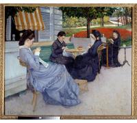 WYKUJMYTO Vintage Poster Abstract Wall Prints Pictures Wall Painting Country portraits. by Gustave Caillebotte Art Prints Painting for Home Decor 60x90cm