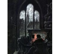 WYKUJMYTO Vintage Poster Abstract Wall Prints Pictures Wall Painting Faust in His Study by Carl Gustav Carus Art Prints Painting for Home Decor 60x90cm