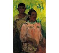 WYKUJMYTO Vintage Poster Abstract Wall Prints Pictures Wall Painting Girl and Boy From Tahiti by Paul Gauguin Art Prints Painting for Home Decor 60x90cm