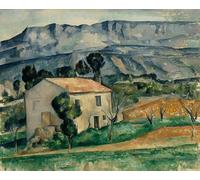 WYKUJMYTO Vintage Poster Abstract Wall Prints Pictures Wall Painting House in Provence by Paul Cézanne Art Prints Painting for Office Decor 60x90cm