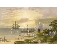 WYKUJMYTO Vintage Poster Abstract Wall Prints Pictures Wall Painting Illustration for Goldsmith's the Deserted Village by Alexander Lydon Art Prints Painting for Home Decor 60x90cm