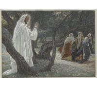 WYKUJMYTO Vintage Poster Abstract Wall Prints Pictures Wall Painting Jesus Appears to the Holy Women by Jacques Art Prints Painting for Home Decor 60x90cm