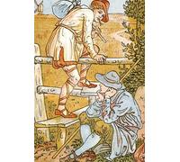 WYKUJMYTO Vintage Poster Abstract Wall Prints Pictures Wall Painting Jog On Jog On Song Illustration From Pan pipes a Book of Old Songs by Walter Crane Art Prints Painting for Home Decor 60x90cm