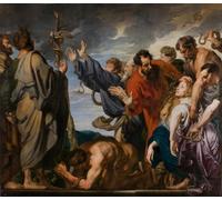 WYKUJMYTO Vintage Poster Abstract Wall Prints Pictures Wall Painting Moses and the Brazen Serpent by Van Dyck Art Prints Painting for Home Decor 60x90cm