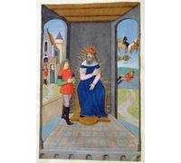 WYKUJMYTO Vintage Poster Abstract Wall Prints Pictures Wall Painting Ms F. V. Phaeton Borrows a Chariot From His Father and Is Killed From Metamorphoses Art Prints Painting for Office Decor 60x90cm