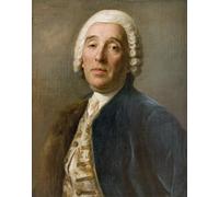 WYKUJMYTO Vintage Poster Abstract Wall Prints Pictures Wall Painting Portrait of the Architect Bartolomeo Francesco Rastrelli by Pietro Antonio Rotari Art Prints Painting for Office Decor 60x90cm