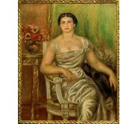 WYKUJMYTO Vintage Poster Abstract Wall Prints Pictures Wall Painting Portrait of the Poet Alice Vallières Merzbach by Pierre Auguste Renoir Art Prints Painting for Office Decor 60x90cm