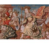 WYKUJMYTO Vintage Poster Abstract Wall Prints Pictures Wall Painting Series the Honours Nobility by Bernard Van Orley Art Prints Painting for Office Decor 60x90cm