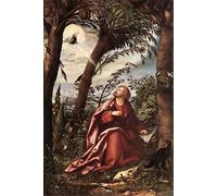 WYKUJMYTO Vintage Poster Abstract Wall Prints Pictures Wall Painting St John the Evangelist in Patmos by Hans the Elder Burgkmair Art Prints Painting for Home Decor 60x90cm