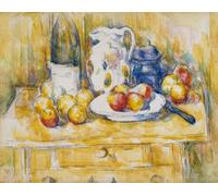 WYKUJMYTO Vintage Poster Abstract Wall Prints Pictures Wall Painting Still Life with Apples on a Sideboard by Paul Cézanne Art Prints Painting for Office Decor 60x90cm