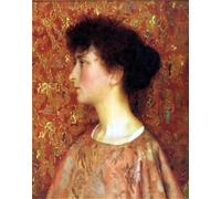 WYKUJMYTO Vintage Poster Abstract Wall Prints Pictures Wall Painting Study of a Young Woman by Thomas Gotch Art Prints Painting for Home Decor 60x90cm