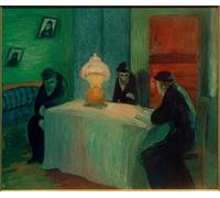 WYKUJMYTO Vintage Poster Abstract Wall Prints Pictures Wall Painting Talmud Reader by Marianne Von Werefkin Art Prints Painting for Office Decor 60x90cm