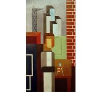 WYKUJMYTO Vintage Poster Abstract Wall Prints Pictures Wall Painting the Architect Ii Bywilhelm Seiwert Art Prints Painting for Office Decor 60x90cm