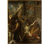 WYKUJMYTO Vintage Poster Abstract Wall Prints Pictures Wall Painting the Crucification of Saint Andrew by Charles Le Brun Art Prints Painting for Home Decor 60x90cm