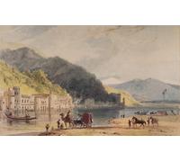 WYKUJMYTO Vintage Poster Abstract Wall Prints Pictures Wall Painting the Hurduwar Where the Ganges Enters the Plains of Hindoostan by William Daniell Art Prints Painting for Home Decor 60x90cm