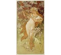 WYKUJMYTO Vintage Poster Abstract Wall Prints Pictures Wall Painting the Introduction of the Slavonic Liturgy by Alphonse Mucha Art Prints Painting for Home Decor 60x90cm