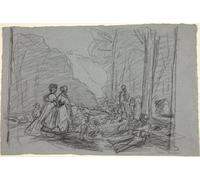 WYKUJMYTO Vintage Poster Abstract Wall Prints Pictures Wall Painting the Luncheon on the Grass by Claude Monet Art Prints Painting for Home Decor 60x90cm