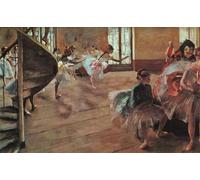 WYKUJMYTO Vintage Poster Abstract Wall Prints Pictures Wall Painting the Rehearsal by Edgar Degas Art Prints Painting for Office Decor 60x90cm