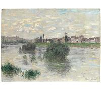 WYKUJMYTO Vintage Poster Abstract Wall Prints Pictures Wall Painting the Seine At Lavacourt by Claude Monet Art Prints Painting for Home Decor 60x90cm